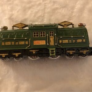 Avon Christmas Train; Green and Gold Toy Train; Lionel Model; Vintage